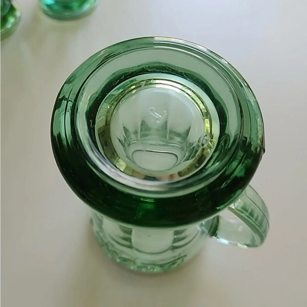 Vintage Coca-Cola Green Glass‎ Mug w/ Handle Libbey 14oz